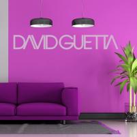 Sticker decorativ David Guetta Logo DJ Club - Sticker pentru sufragerie sau decor club